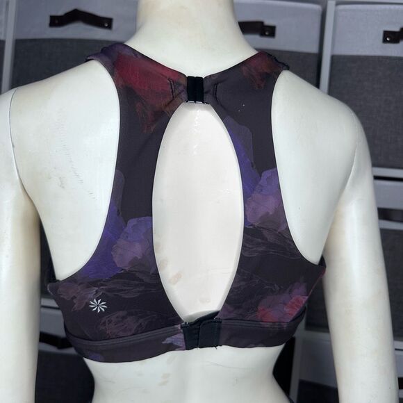 Athleta Ultimate Ease Bra Night Bloom Black Floral - Picture 3 of 12